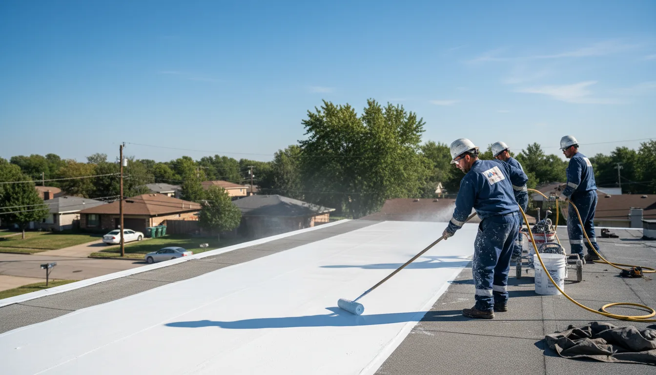 Commercial roof coating in Thurston, OH near me